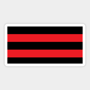 Black and Red Flag Sticker